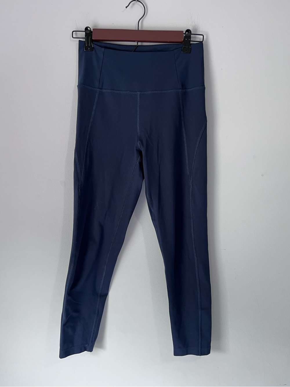 Girlfriend Collective Womens Small Navy Blue Leggings High Rise Compressive Yoga